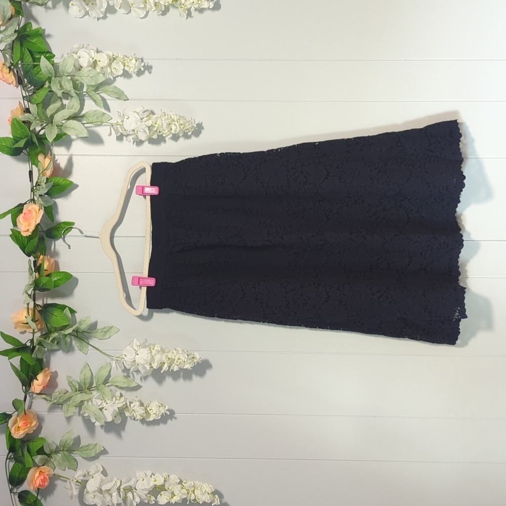 Uniqlo Navy Lace Skirt M
